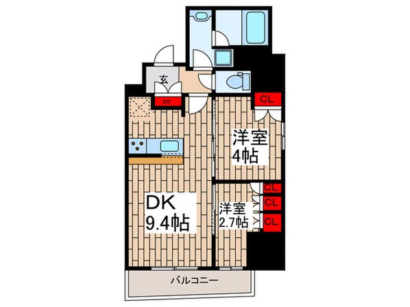 リージア浅草橋の物件間取画像